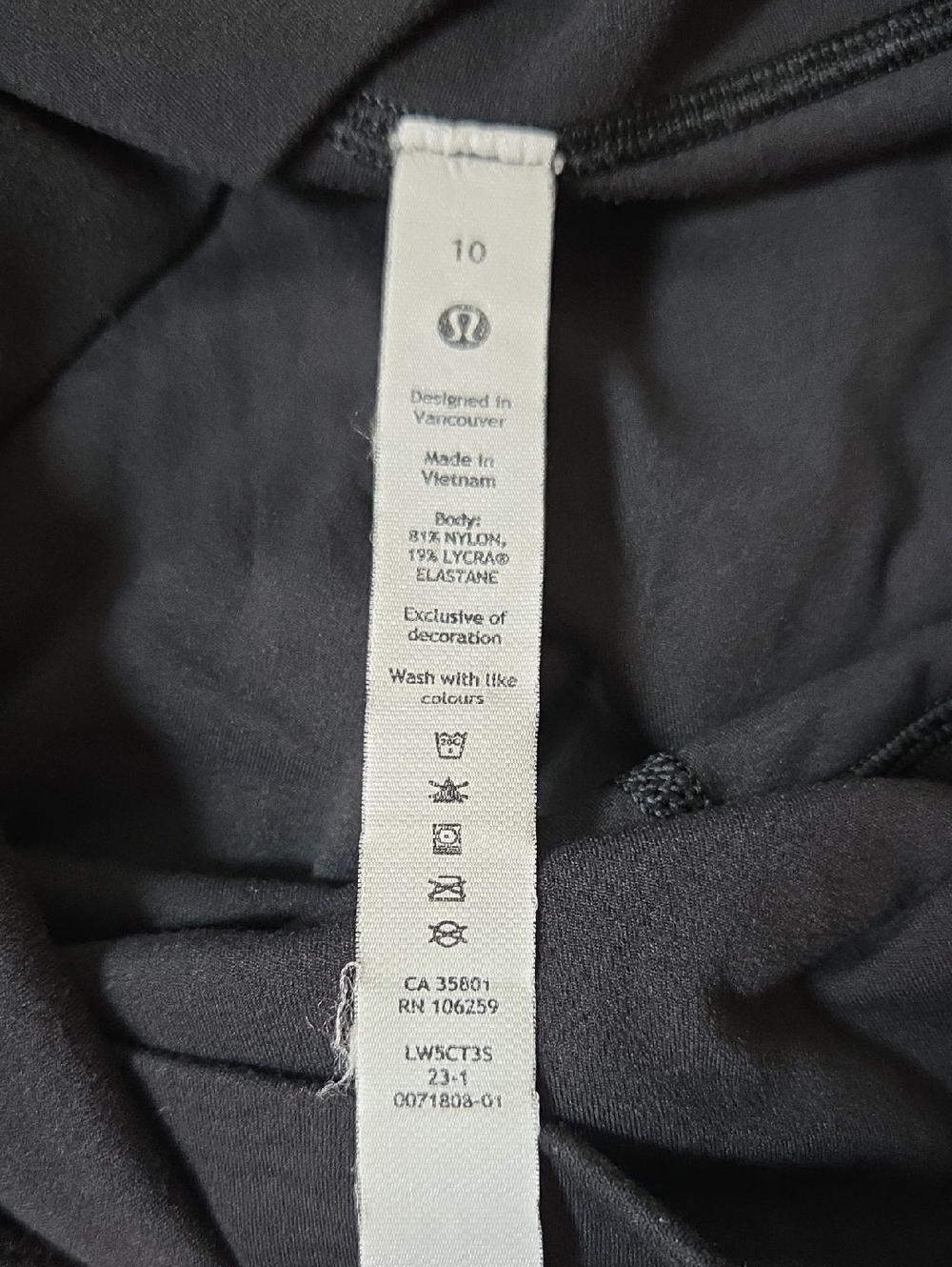 Lululemon Align Pant 25" Sz 10 Black - Picture 8 of 11